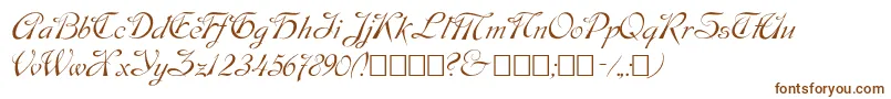 Fonte Script9 – fontes marrons