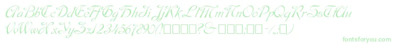 Script9-Schriftart – Grüne Schriften