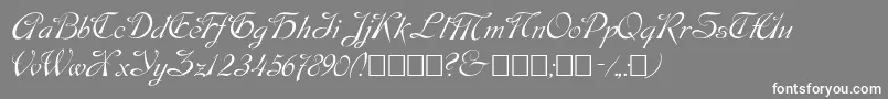 fuente Script9 – Fuentes Blancas Sobre Fondo Gris