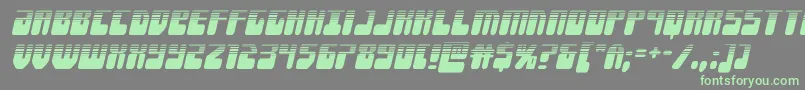 Forcemajeurehalfital-Schriftart – Grüne Schriften auf grauem Hintergrund