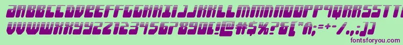 Forcemajeurehalfital Font – Purple Fonts on Green Background