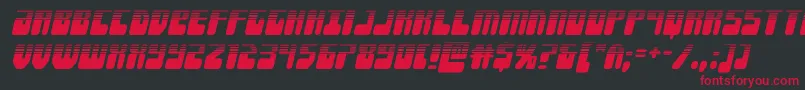 Forcemajeurehalfital Font – Red Fonts on Black Background
