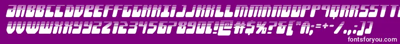 Forcemajeurehalfital Font – White Fonts on Purple Background