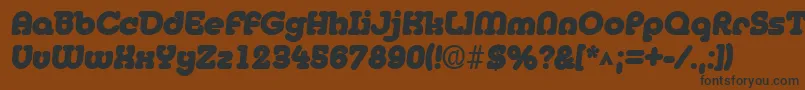 MedflyBlack Font – Black Fonts on Brown Background