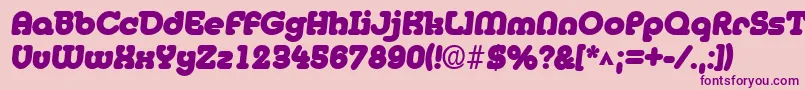MedflyBlack Font – Purple Fonts on Pink Background