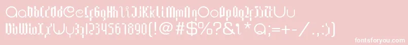 LupanesqueConsqueezed Font – White Fonts on Pink Background