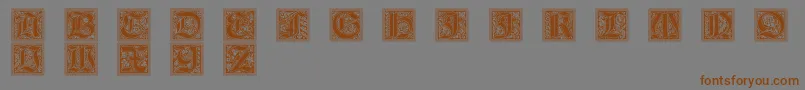Подробнее о шрифте GotischeInitialen Шрифт GotischeInitialen – коричневые шрифты на сером фоне