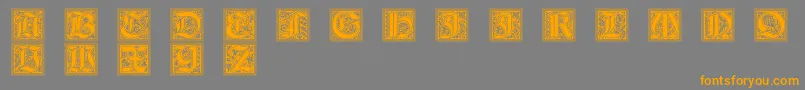 More about GotischeInitialen Font GotischeInitialen Font – Orange Fonts on Gray Background