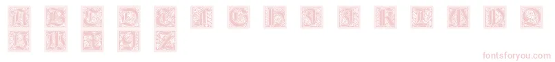 Fonte GotischeInitialen – fontes cor-de-rosa