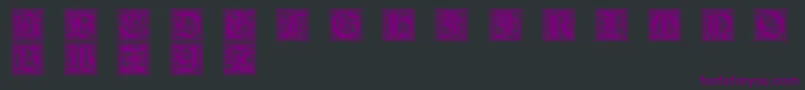 GotischeInitialen Font – Purple Fonts on Black Background