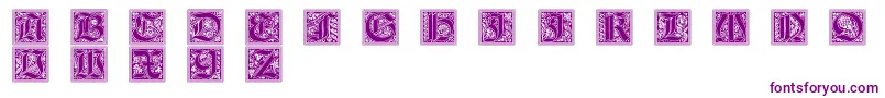 Шрифт GotischeInitialen – фиолетовые шрифты