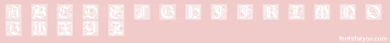 GotischeInitialen Font – White Fonts on Pink Background