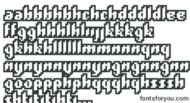 Plopdumpoutline font – sesotho Fonts