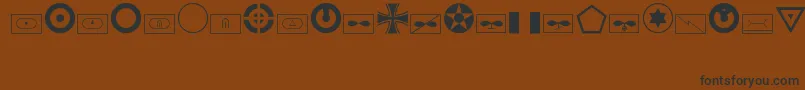 Militaryid Font – Black Fonts on Brown Background