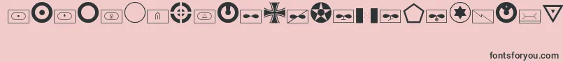 Militaryid Font – Black Fonts on Pink Background