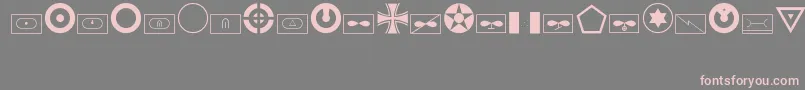 Militaryid Font – Pink Fonts on Gray Background