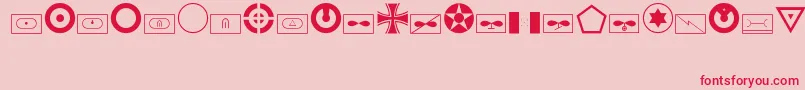 Militaryid Font – Red Fonts on Pink Background