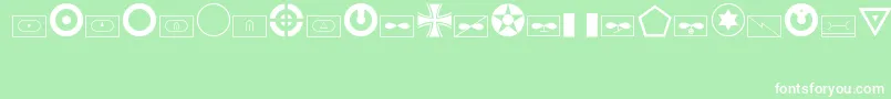 Militaryid Font – White Fonts on Green Background