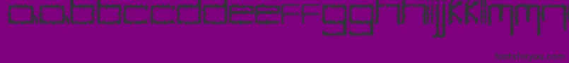 YbHybrid Font – Black Fonts on Purple Background