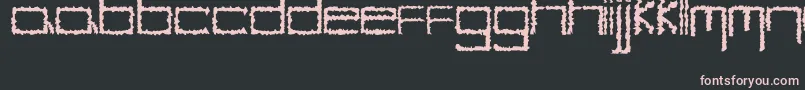 YbHybrid Font – Pink Fonts on Black Background