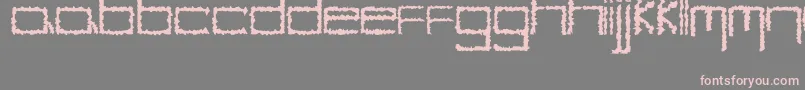 Шрифт YbHybrid – розовые шрифты на сером фоне