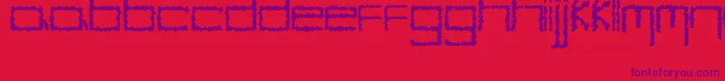 Шрифт YbHybrid – фиолетовые шрифты на красном фоне
