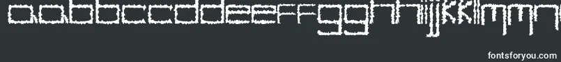 YbHybrid-fontti – valkoiset fontit mustalla taustalla