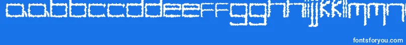YbHybrid Font – White Fonts on Blue Background