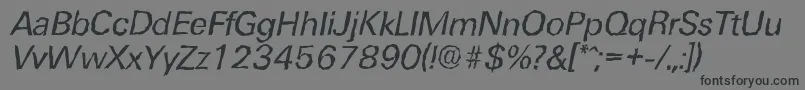 fuente UltimaterandomItalic – Fuentes Negras Sobre Fondo Gris