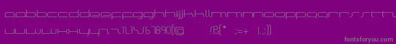 ManuLight Font – Gray Fonts on Purple Background