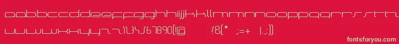 ManuLight Font – Green Fonts on Red Background