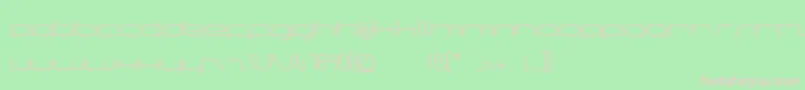 フォントManuLight – 緑の背景にピンクのフォント