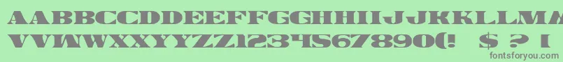 LegalTender Font – Gray Fonts on Green Background