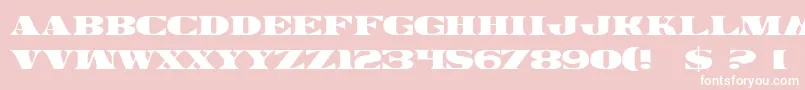 LegalTender Font – White Fonts on Pink Background