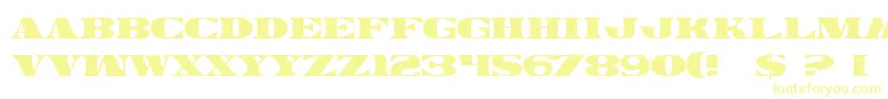 LegalTender Font – Yellow Fonts on White Background