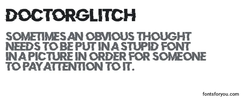 Обзор шрифта DoctorGlitch