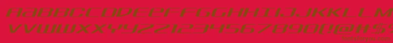 Шрифт Sdflightital – коричневые шрифты на красном фоне