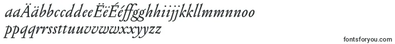 PentagrammeItalic-fontti – makedonian fontit