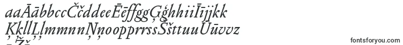 fuente PentagrammeItalic – Fuentes letonas