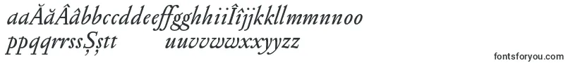 Fonte PentagrammeItalic – fontes romenas