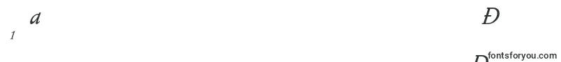 PentagrammeItalic-Schriftart – kirgisische Schriften