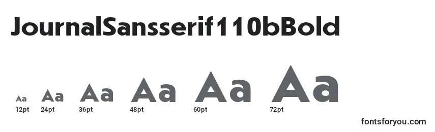 Размеры шрифта JournalSansserif110bBold