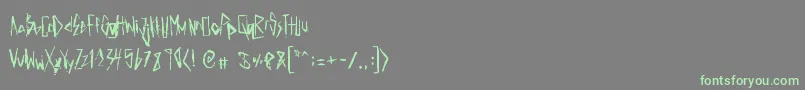 ElectricPanda-Schriftart – Grüne Schriften auf grauem Hintergrund
