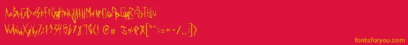 fuente ElectricPanda – Fuentes Naranjas Sobre Fondo Rojo