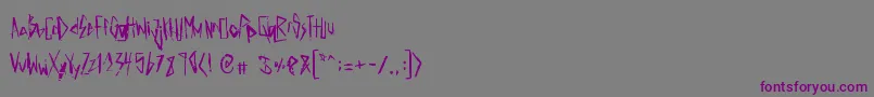 ElectricPanda Font – Purple Fonts on Gray Background