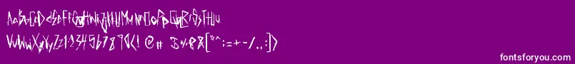 ElectricPanda Font – White Fonts on Purple Background