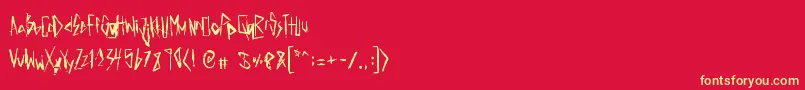 ElectricPanda Font – Yellow Fonts on Red Background