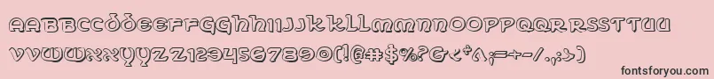 Erin Go Bragh 3D Font – Black Fonts on Pink Background
