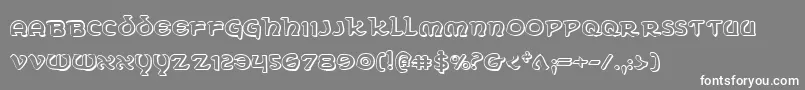 Erin Go Bragh 3D Font – White Fonts on Gray Background