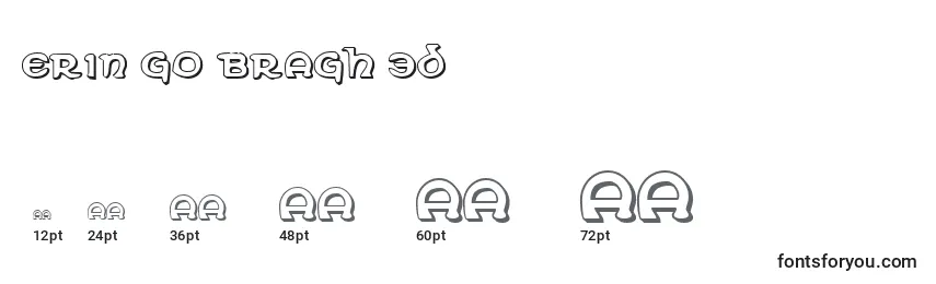 Erin Go Bragh 3D Font Sizes